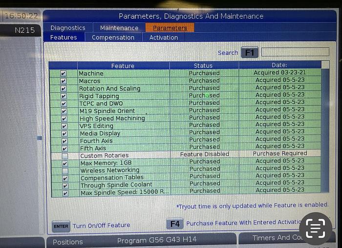 Used 2020 HAAS UMC 500 5-Axis Vertical Machining Center ***Only 1,395 Cutting Hours***