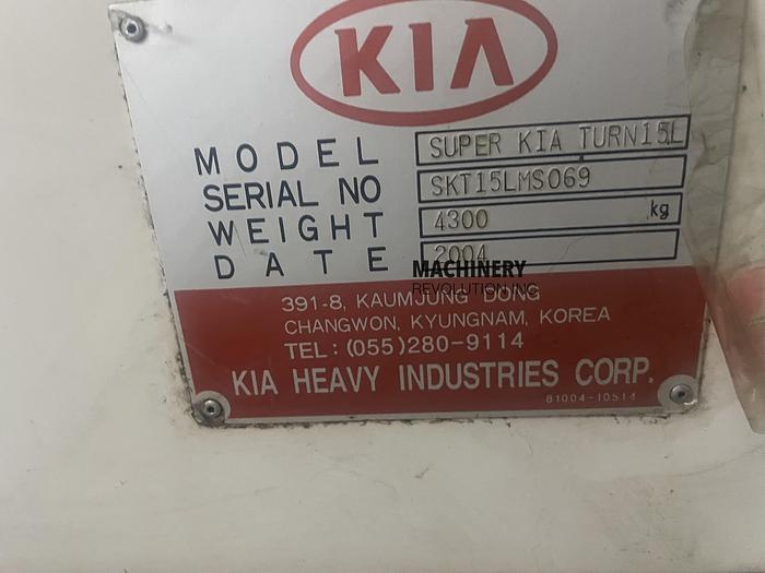 Used 2004 KIA Super Turn 15LMS LiveTooling SubSpindle CNC Lathe