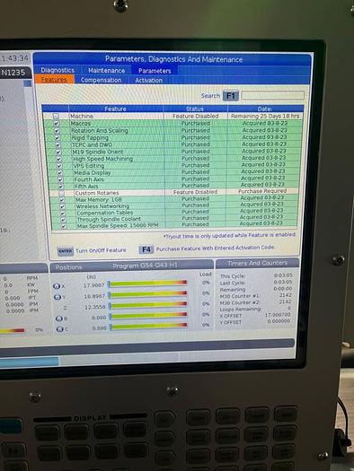 Used 2020 HAAS UMC-1000 5-Axis 15,000 RPM Machining Center