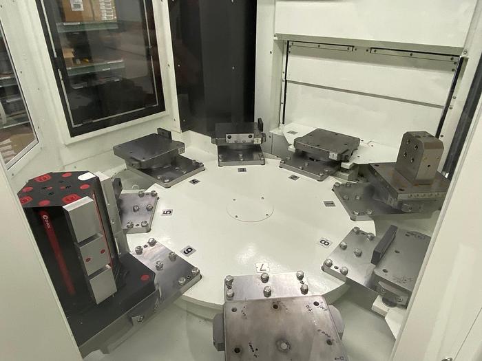 Used 2020 KITAMURA Mycenter HX250IG 4-Axis Horizontal Machining Center With 10 Station Pallet Pool