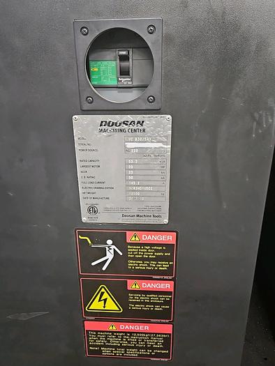 Used 2016 DOOSAN VC 630 5-Axis Vertical Machining Center