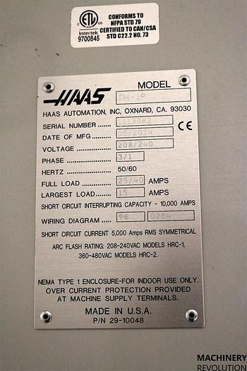 Used 2014 HAAS TM-1P CNC Vertical Machining Center ***Low Hours***