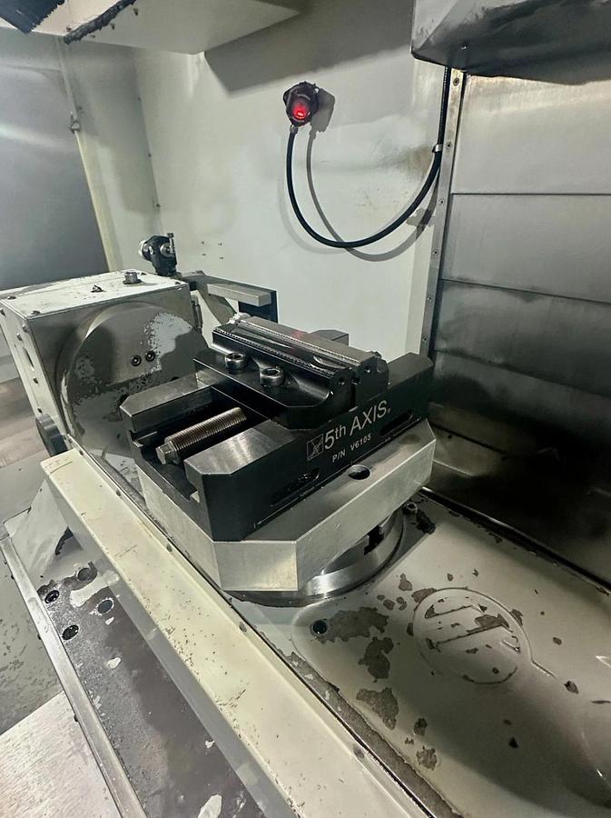 Low Rpm Motor Model Used 2008 HAAS VF-5 5-Axis Trunnion Table 10,000 rpm CNC Vertical ...