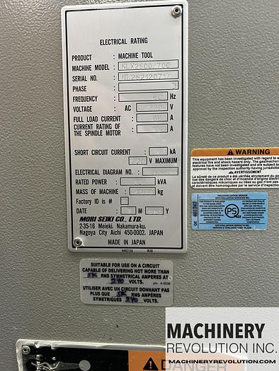 Used 2012 Mori Seiki NLX2500/700 CNC Turning Center