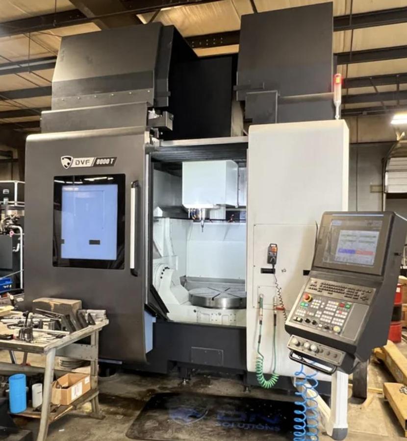 Used 2020 DOOSAN DVF 8000T Vertical Machining Center ***LIKE NEW LOW HOURS***
