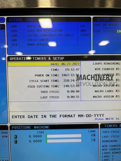 Used 2017 HAAS TL-1 CNC Lathe A2-6 / 3,000 RPM / Tailstock ***Low Hours*** Like Brand New