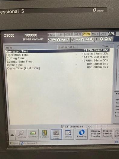 Used 2012 MAKINO A51NX CNC 4-Axis Horizontal Machining Center