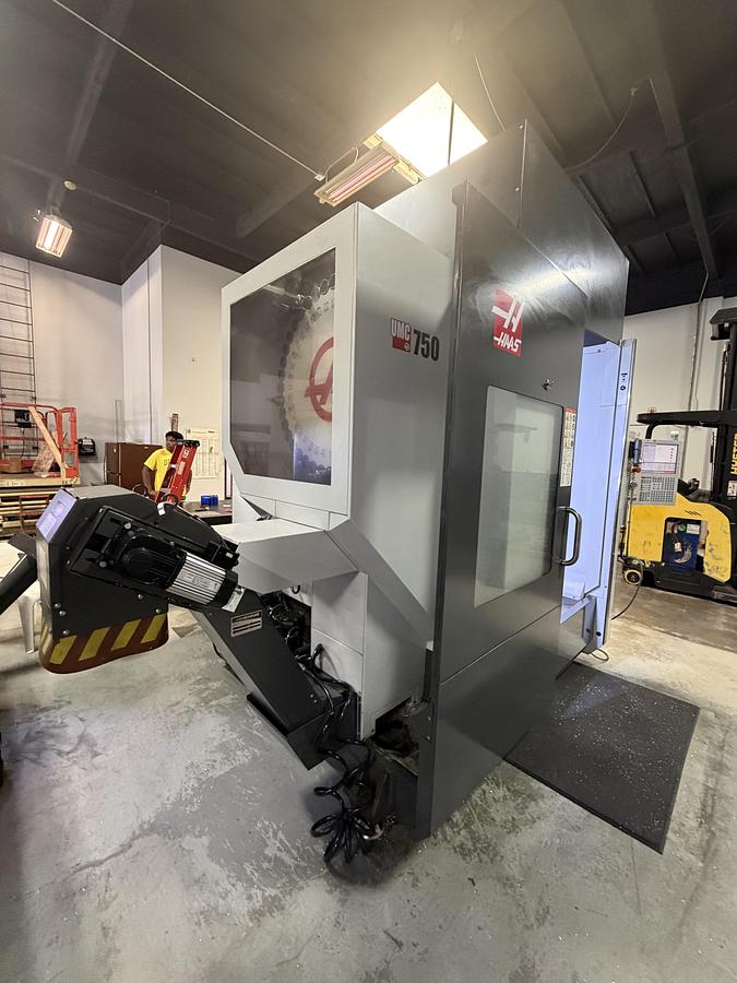 Used 2018 HAAS UMC-750 5-Axis 12,000 rpm CNC Vertical Machining Center