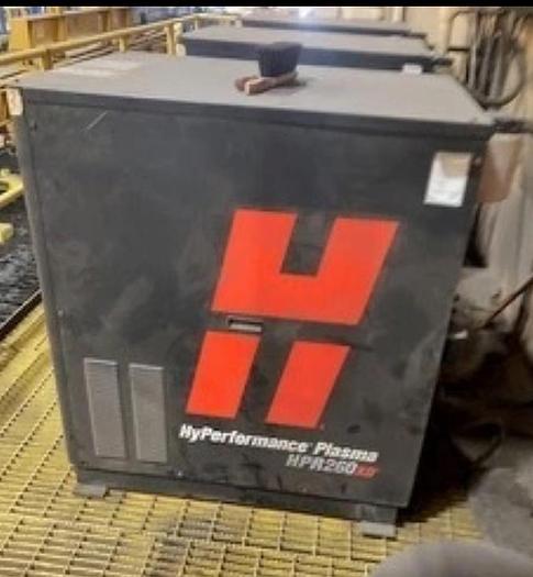 Used 2012 MESSER MPC 2016LP 15’ X 108’ Plasma System   MESSER Global CNC Control Version #4 with DNC Connection and Ethernet Capability  The MESSER MPC 2016LP Modular Rail System can be set up to be 10 Feet Long to 108 Feet Long as needed.  As your capability grows this Messer is designed to grow with it.    This large table option gives you flexible automation, to fit your individual needs of how many sheets you can lay on the table.    Maximizing space and cutting time.  Bridge Width: 19'-0" (Rail to Rail Center)  Y-AXIS Cutting Width: 15'-8"  X-AXIS Cutting Length: 108'-4" with Supplied Rail  19’ Cut-Width  108’ Cut-Length  3 Plasma Torches  (3) Independent Hypertherm Plasma Torches with Robotic Bevel Capabilities  Torch Configuration:  #1 Profile  #2 Robotic Bevel Head  #3 Profile Lifters / Leads Hypertherm  Hyper-Performance Plasma HPR260XD (Internal Chiller)