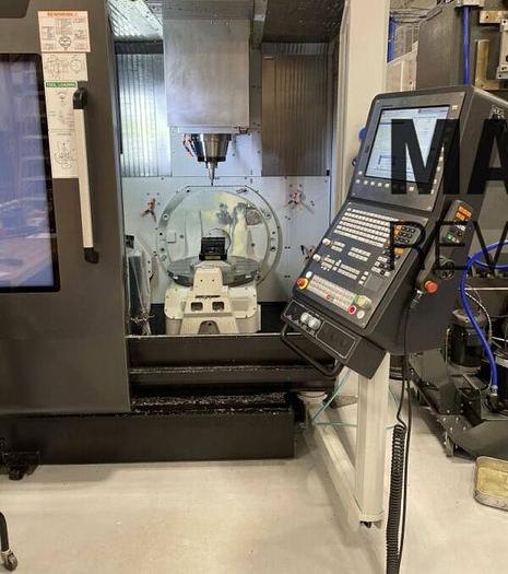 Used 2021 DOOSAN DVF5000 5-Axis 18,000RPM HSK-63 CNC Vertical Machining Center