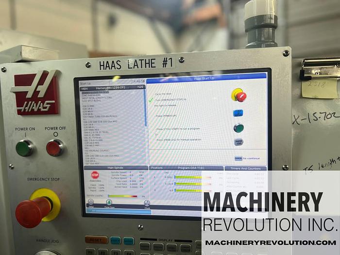 Used 2019 HAAS HAAS ST-20 CNC Lathe Turning Center with Through Spindle Coolant / Tailstock / ToolPresetter / PartsCatcher