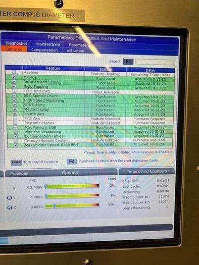 Used 2020 HAAS VF-2 4-Axis CNC Vertical Machining Center ***Low Hours***