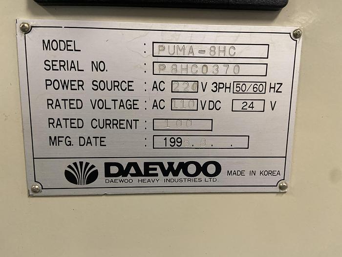 Used DAEWOO PUMA 8HC