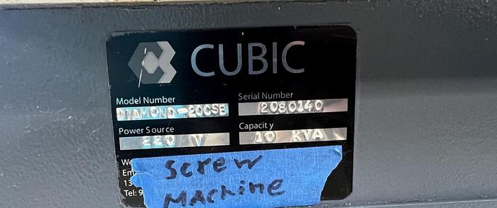 Used 2006 Cubic Diamond 20 CSB CNC Swiss CNC Type Automatic Screw Machine