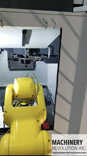 Used 2020 HAAS DT-2 CNC Vertical Machining Center with Fanuc Robot Tending System ***Low Hours***