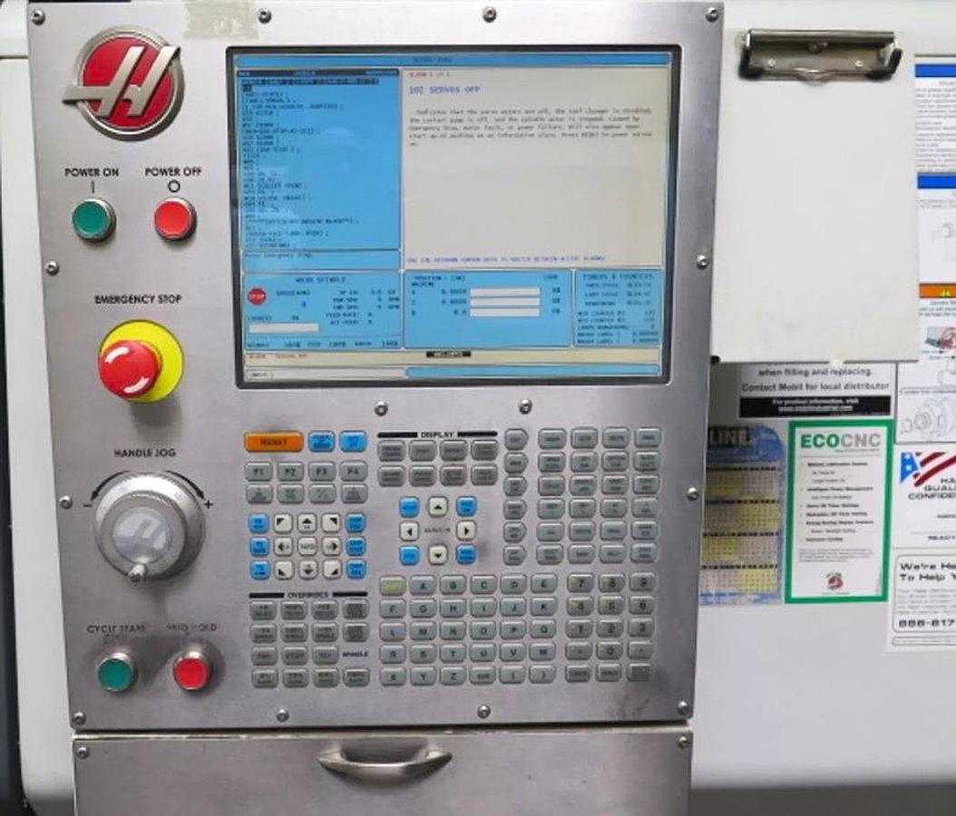 Used 2011 HAAS ST-20 CNC LATHE with Tailstock, PreSetter LNS Hydrobar Hydraulic Bar Feed