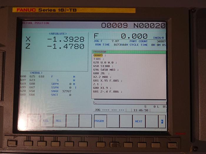 Used 2007 OKUMA HL-20 CNC TURNING CENTER