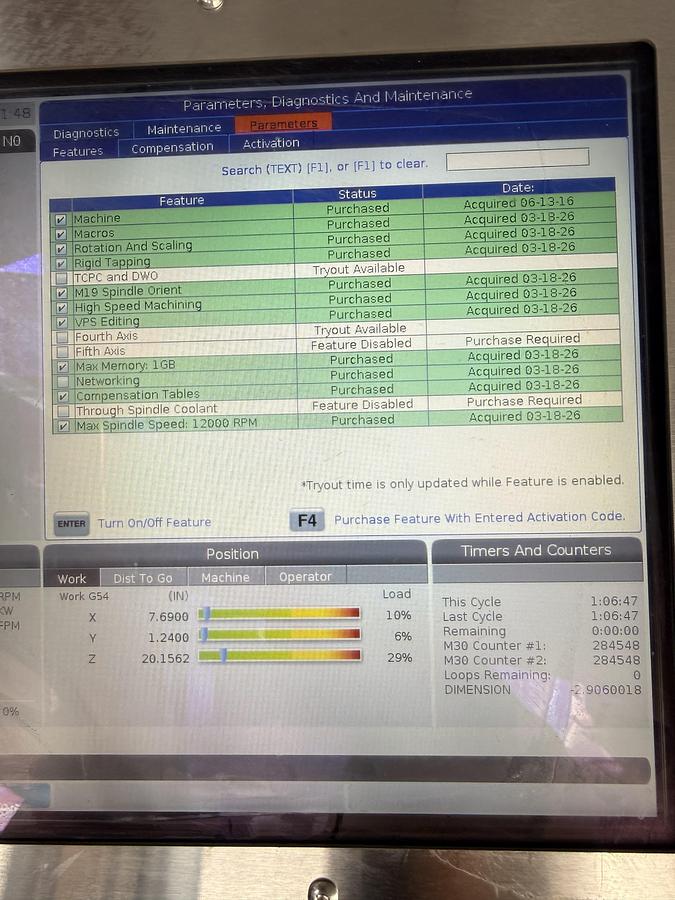 Used 2016 HAAS VM-6 12,000 rpm CNC Vertical Machining Center
