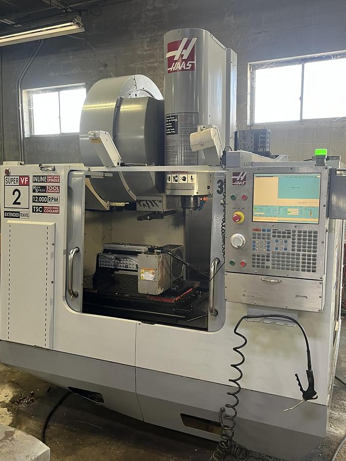 Used 2009 HAAS VF-2SSYT 4-Axis 12,000 RPM CNC Vertical Machining Center