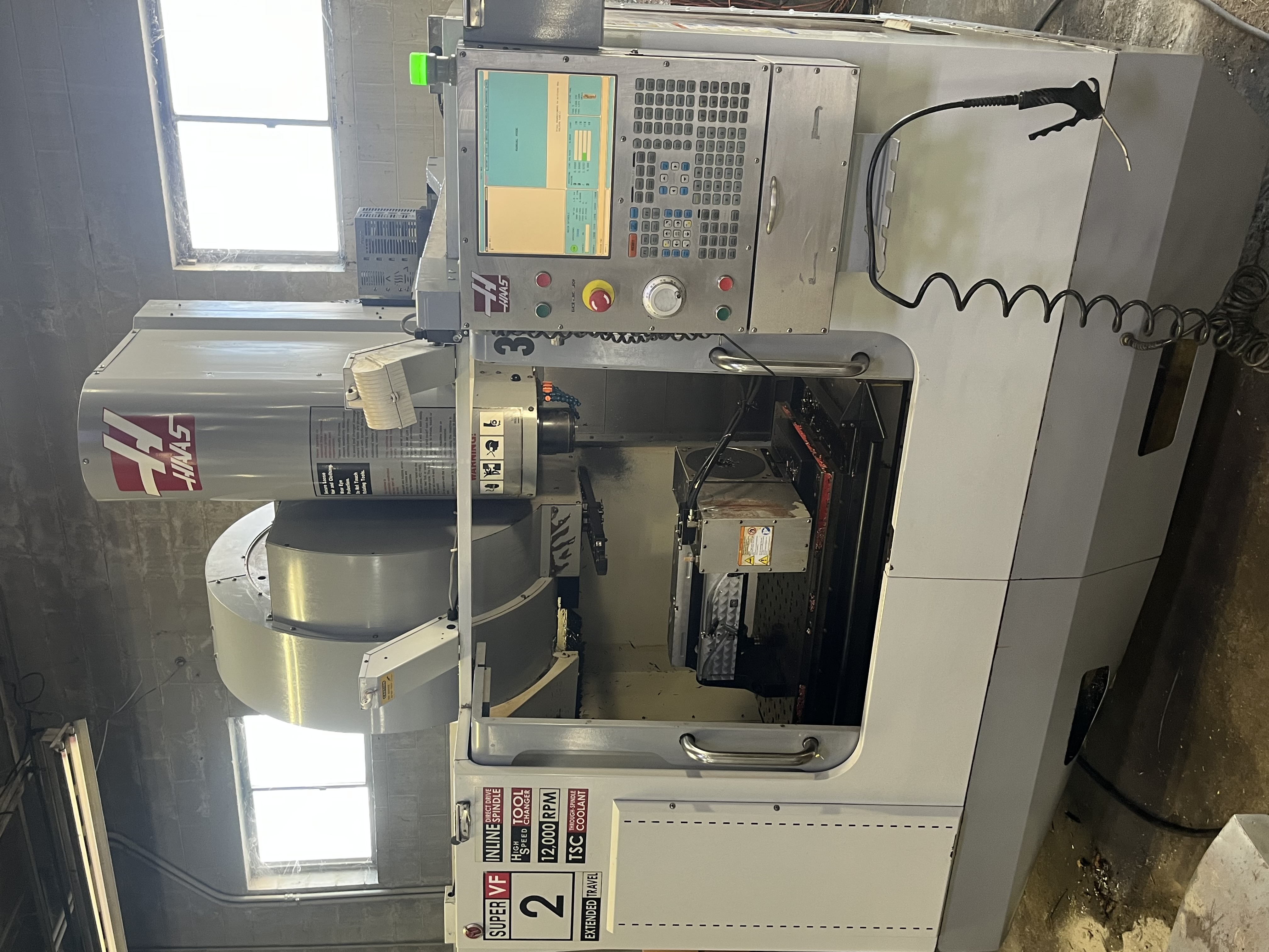 Used 2009 HAAS VF-2SSYT 4-Axis 12,000 RPM CNC Vertical Machining Center