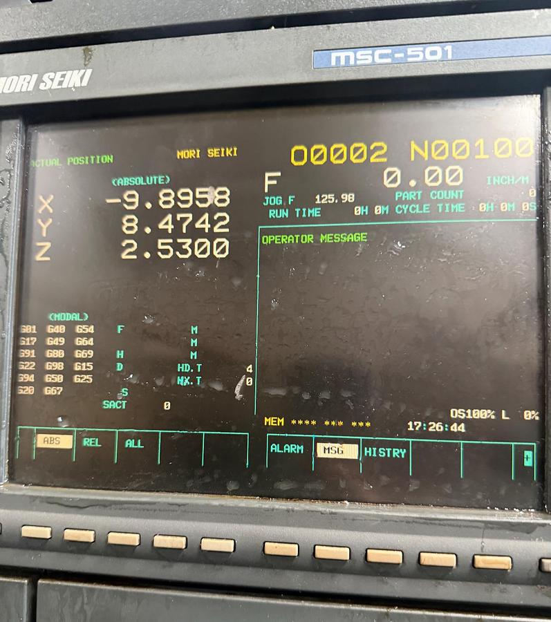 Used 1999 Mori Seiki SV-500 10,000 RPM Vertical Machining Center