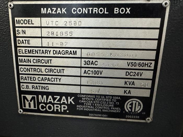 Used 2007 MAZAK