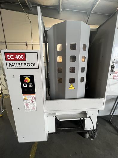 Used 2008 HAAS EC-400 4-Axis CNC Horizontal Machining Center With 6 Pallet Pool