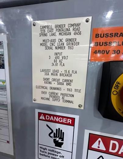 Used 2009 Campbell CPL2 Multi Axis CNC Lean Grinder