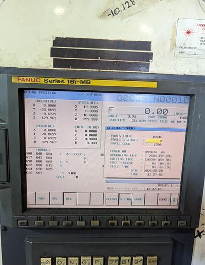 Used 2006 NIIGATA HN-63D CNC HORIZONTAL MACHINING CENTER