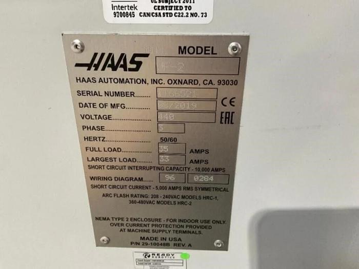 Used 2019 HAAS VF-2 CNC Vertical Machining Center WIPS ***Low Hours***