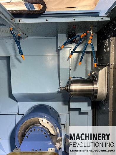 Used 2021 Matsuura MAM 72 100 H 5-Axis CNC Horizontal Machining Center 245 Tools / 10 Station Pallet Pool / CAT 50 / 200mm  ***Like New***