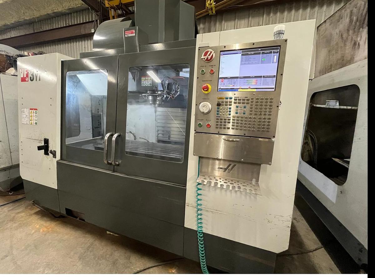 Used 2016 HAAS VF-3YT Cat-50 4-Axis CNC Vertical Machining Center