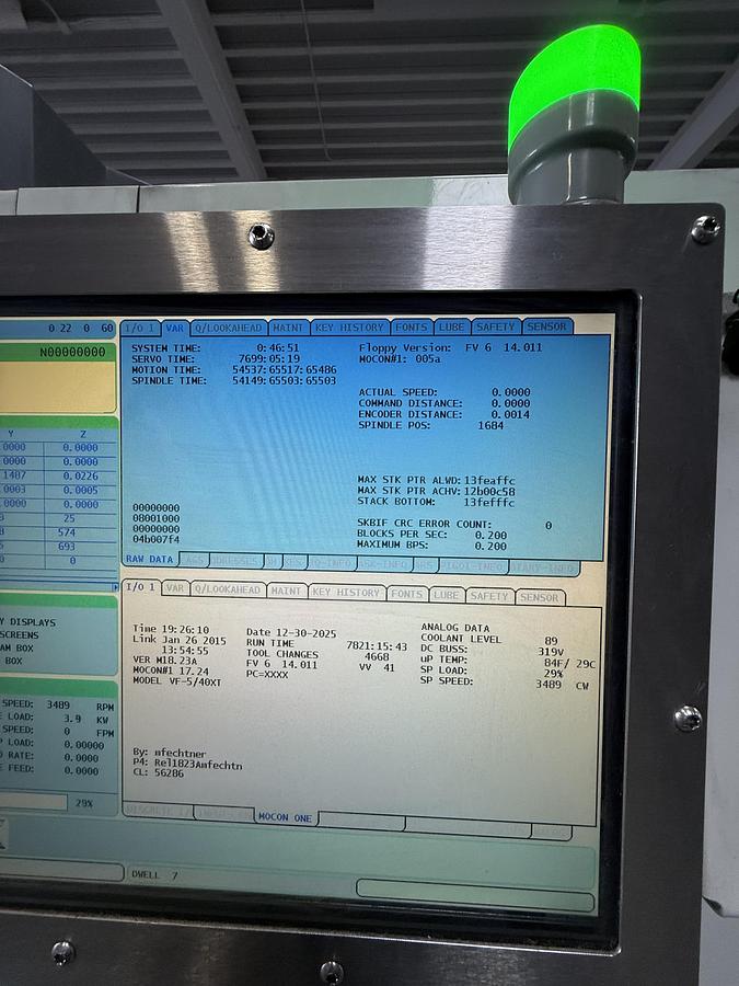 Used 2014 HAAS VF-5XT CNC Vertical Machining Center