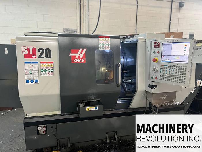 Used 2019 HAAS HAAS ST-20 CNC Lathe Turning Center with Through Spindle Coolant / Tailstock / ToolPresetter / PartsCatcher