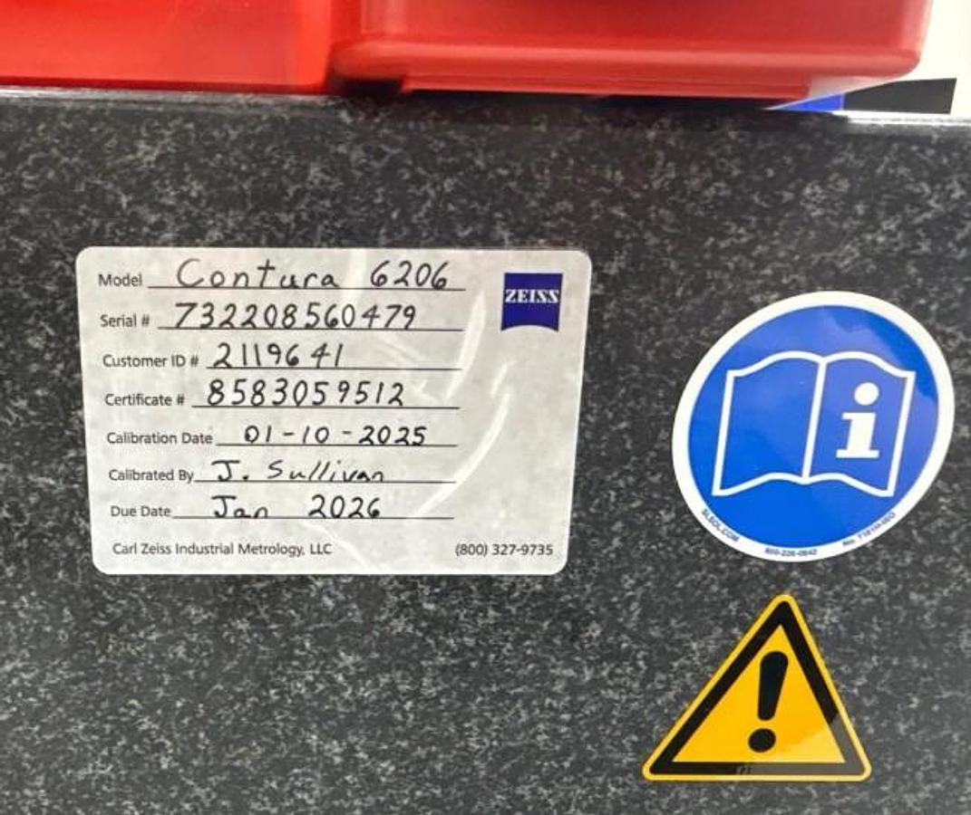 Used 2022 ZEISS CONTURA 7/10/6 DCC Coordinate Measuring Machine