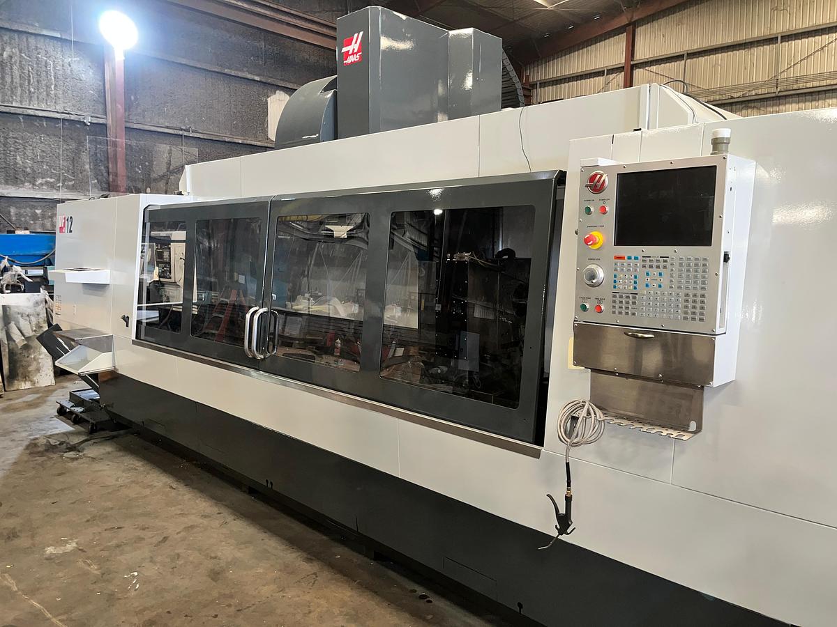 Used 2014 HAAS VF-12 Cat-50 4-Axis With HRT-450 Rotary Table CNC Vertical Machining Center