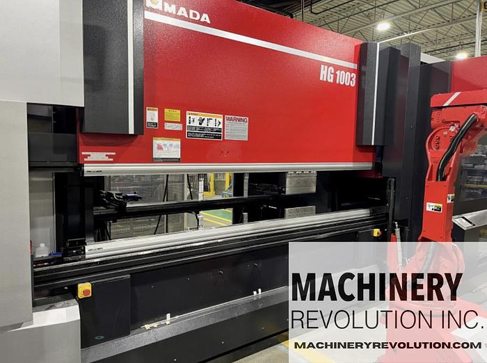 Used 2017 Amada HG 100 Press Brake 3ARS Automatic Bending System with HG Robot 20