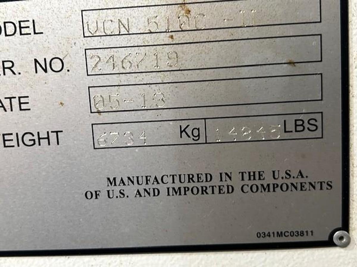 Used 2013 MAZAK VCN 510C 4-Axis Vertical Machining Center