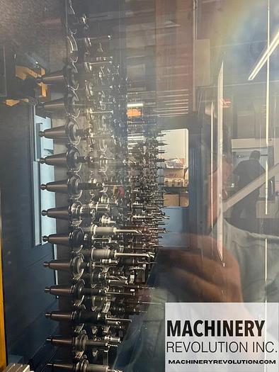 Used 2021 Matsuura MAM 72 100 H 5-Axis CNC Horizontal Machining Center 245 Tools / 10 Station Pallet Pool / CAT 50 / 200mm  ***Like New***