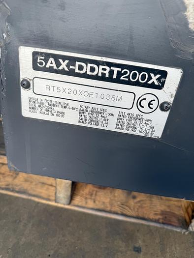 Used Mori Seiki 5AX-DDRT200X Rotary Table