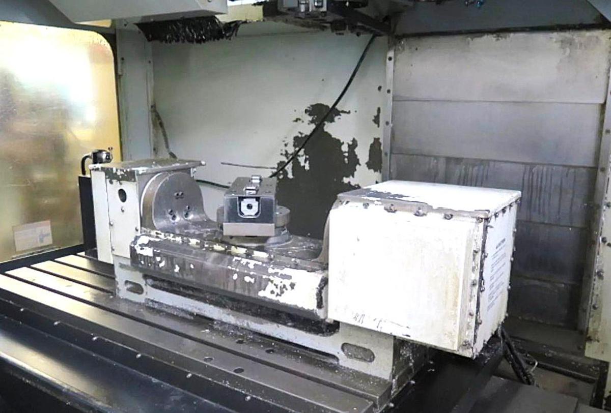 Used 2004 HAAS VF-3SS 12,000 RPM 5-Axis CNC Vertical Machining Center with TR-210 Trunnion Table