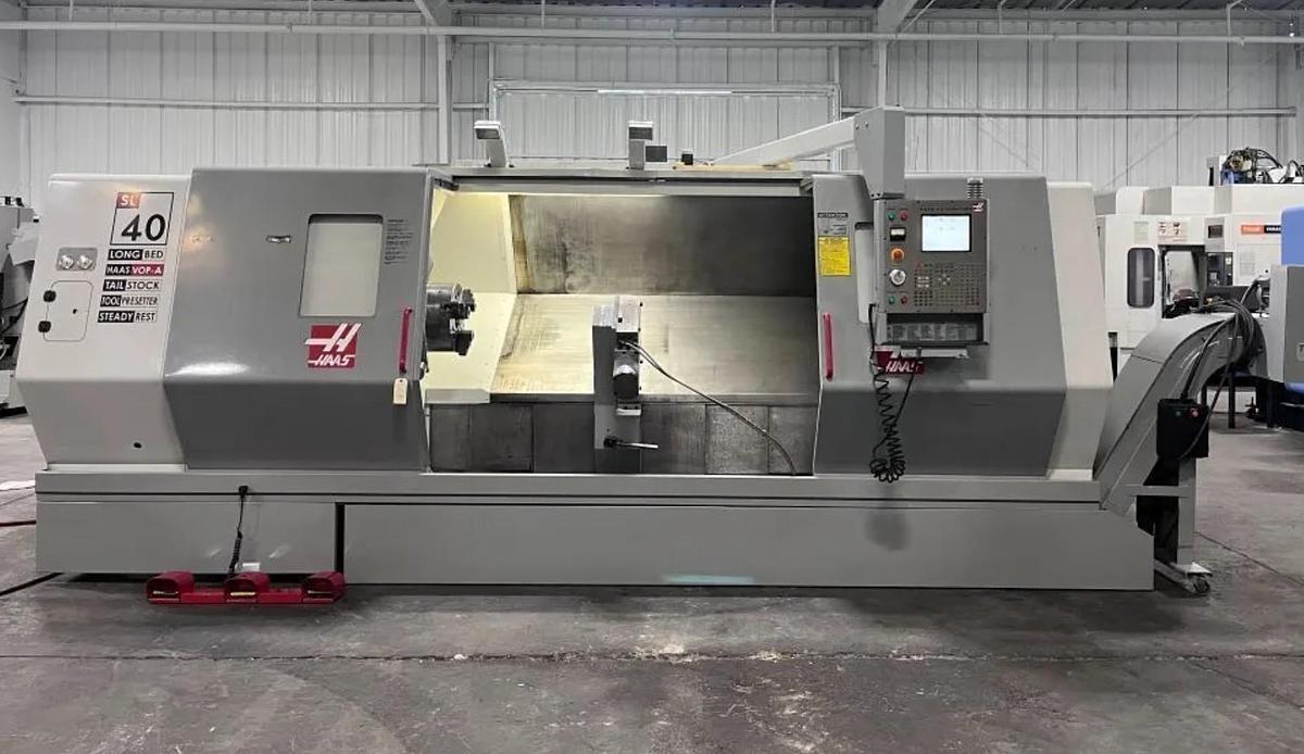 Used 2003 HAAS SL-40L Long Beed 4" Bar Capicty CNC Lathe