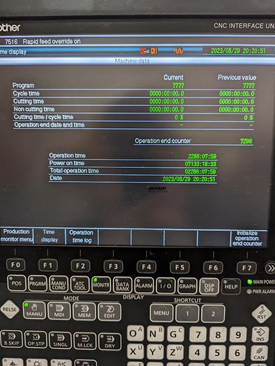 Used 2020 BROTHER SPEEDIO S500X2 4-Axis Vertical Machining Center ***Low Hours***