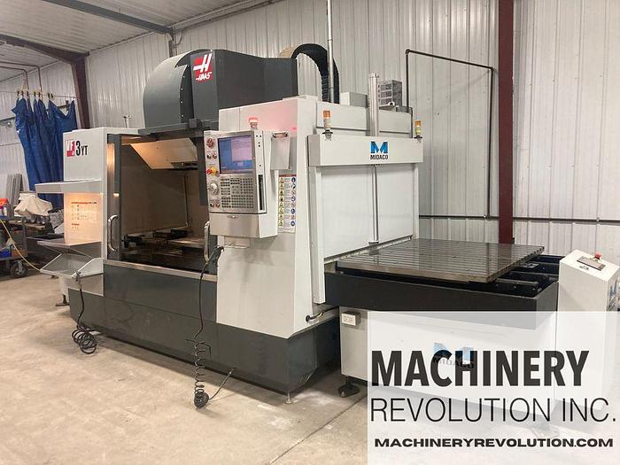 Used 2009 HAAS VF-3YT/50 CNC Vertical Machining Center with  Extended Z-Axis / TSC / Dual Pallet Changers / 30 Station Tool Changer