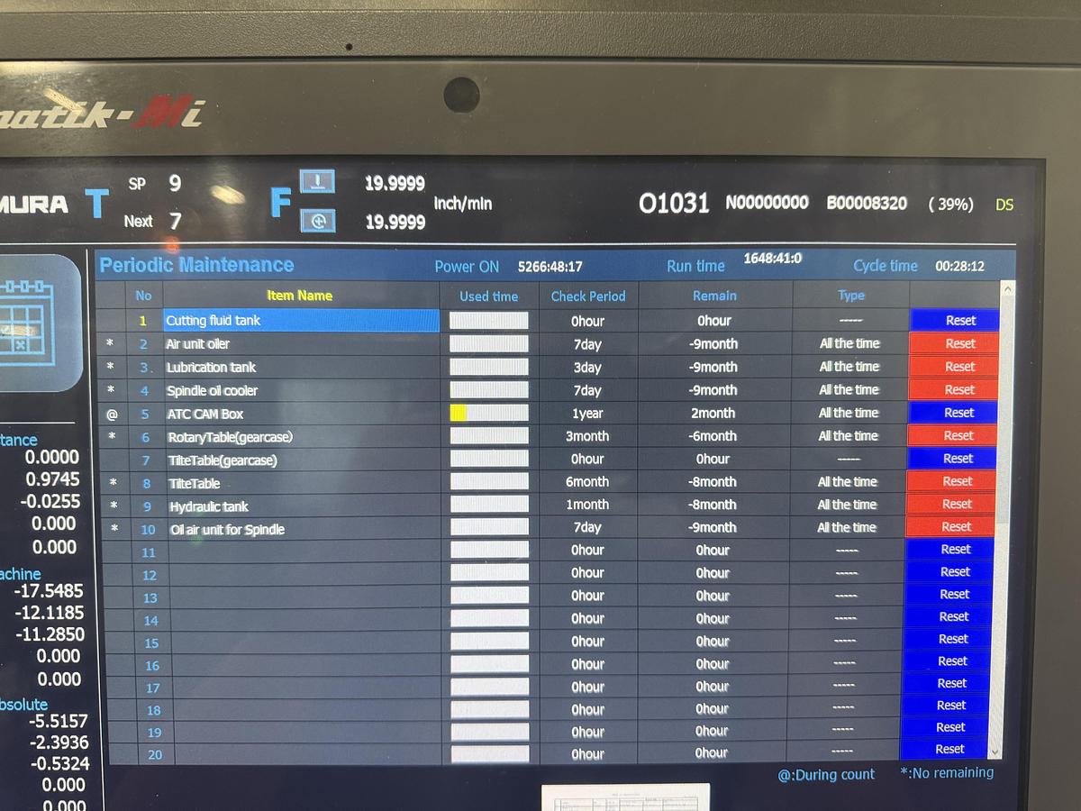 Used 2023 KITAMURA Mytrunnion-4G 5-Axis Vertical Machining Center