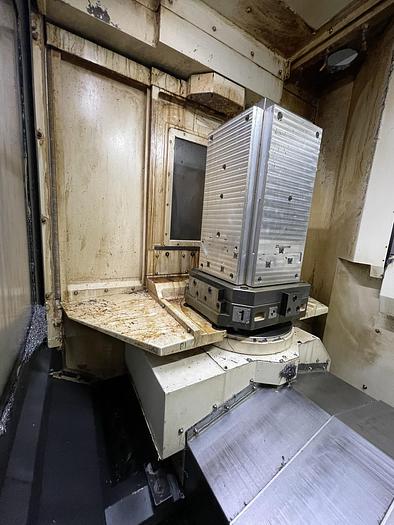 Used 2013 HYUNDAI WIA HS4000I 4-Axis Horizonta Machining Center with Pallet Changer