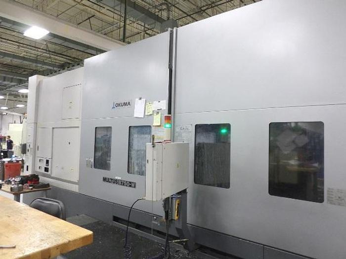 Used 2010 OKUMA Multus B750-W 8-Axis CNC Mill Turn