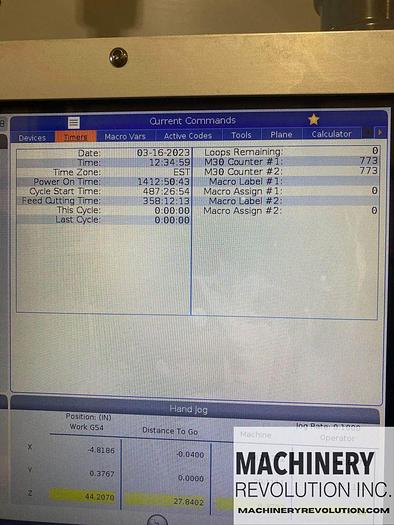 Used 2022 HAAS VS-3 Cat-50 4-Axis CNC Vertical Machining Center ***Low Hours***