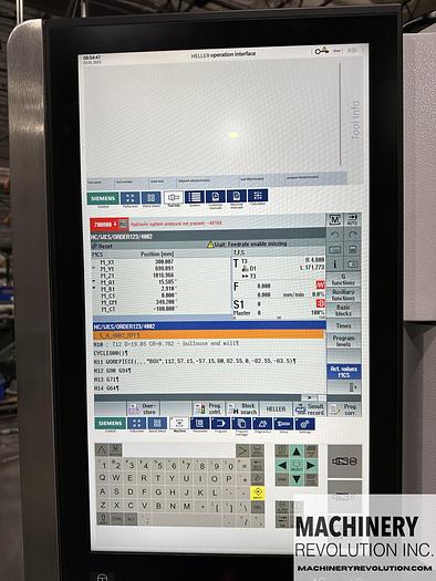 2022 Heller HF-5500 5-Axis CNC Horizontal Machining Center