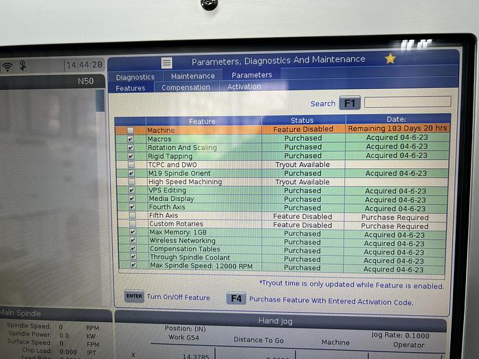 Used 2022 HAAS VF-2SS 4-Axis CNC Vertical Machining Center